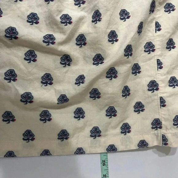 Madewell Academia Button Up Floral Weave Shirt Oversized Collared Womens XXS - Picture 5 of 6